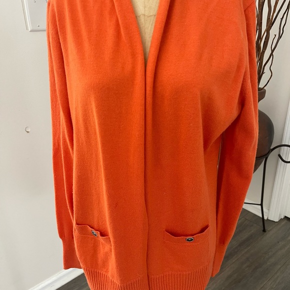 Banana Republic Sweaters - Banana Republic Womens Tangerine Button Up Wool Blend Cardigan Size Large